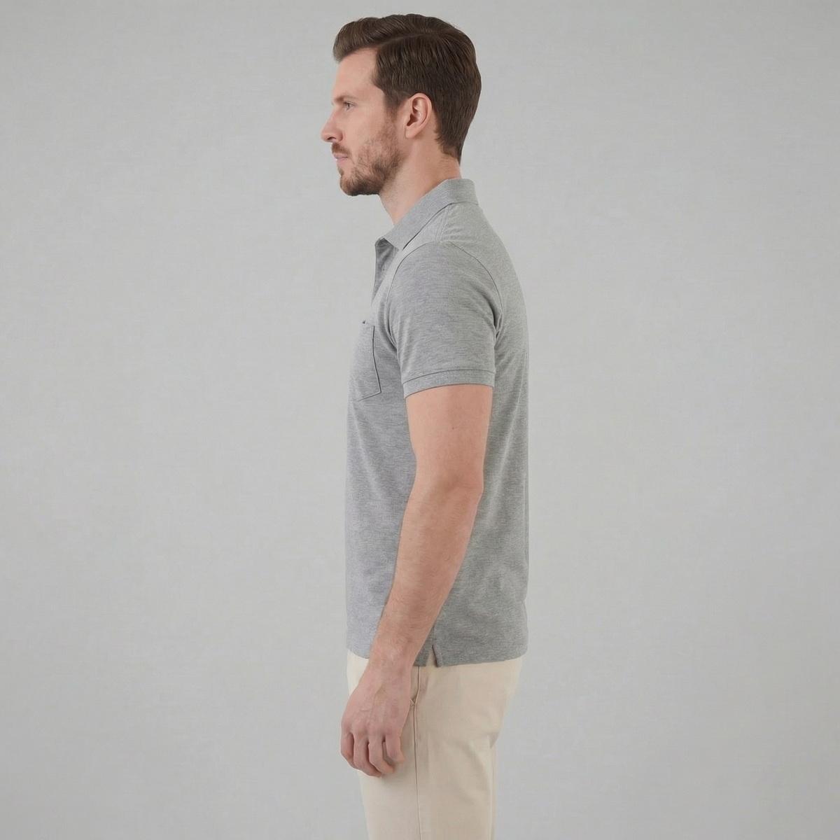 Men's Short Sleeve Polo Shirt - Lightweight Cotton - Casual Summer Wear