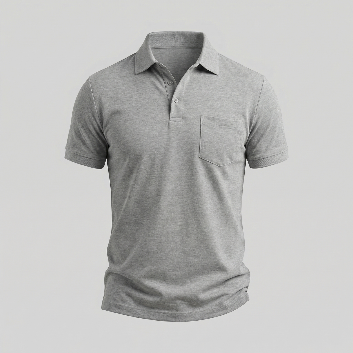 Men's Short Sleeve Polo Shirt - Lightweight Cotton - Casual Summer Wear