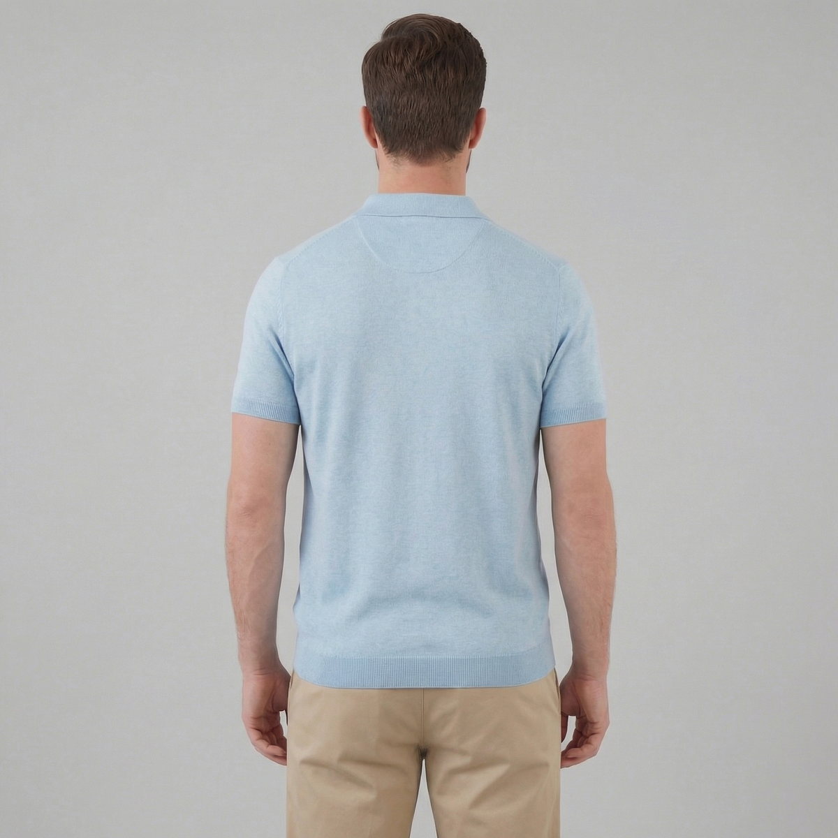 Men's Short Sleeve Polo Shirt - Lightweight Cotton - Casual Summer Wear