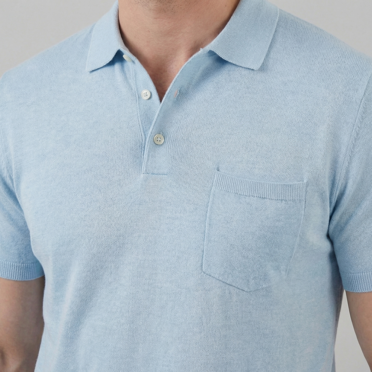Men's Short Sleeve Polo Shirt - Lightweight Cotton - Casual Summer Wear