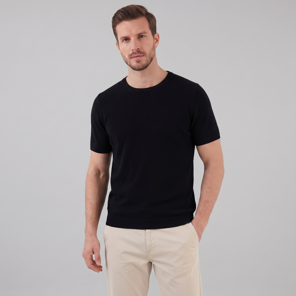 Men's Short Sleeve T-Shirt - Soft Cotton, Casual Style for Everyday Wear