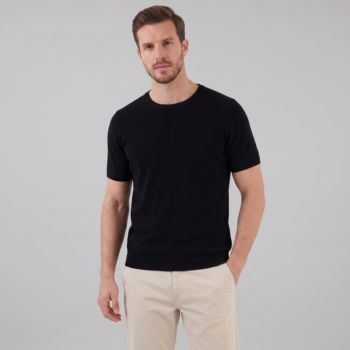 Men's Short Sleeve T-Shirt - Soft Cotton, Casual Style for Everyday Wear
