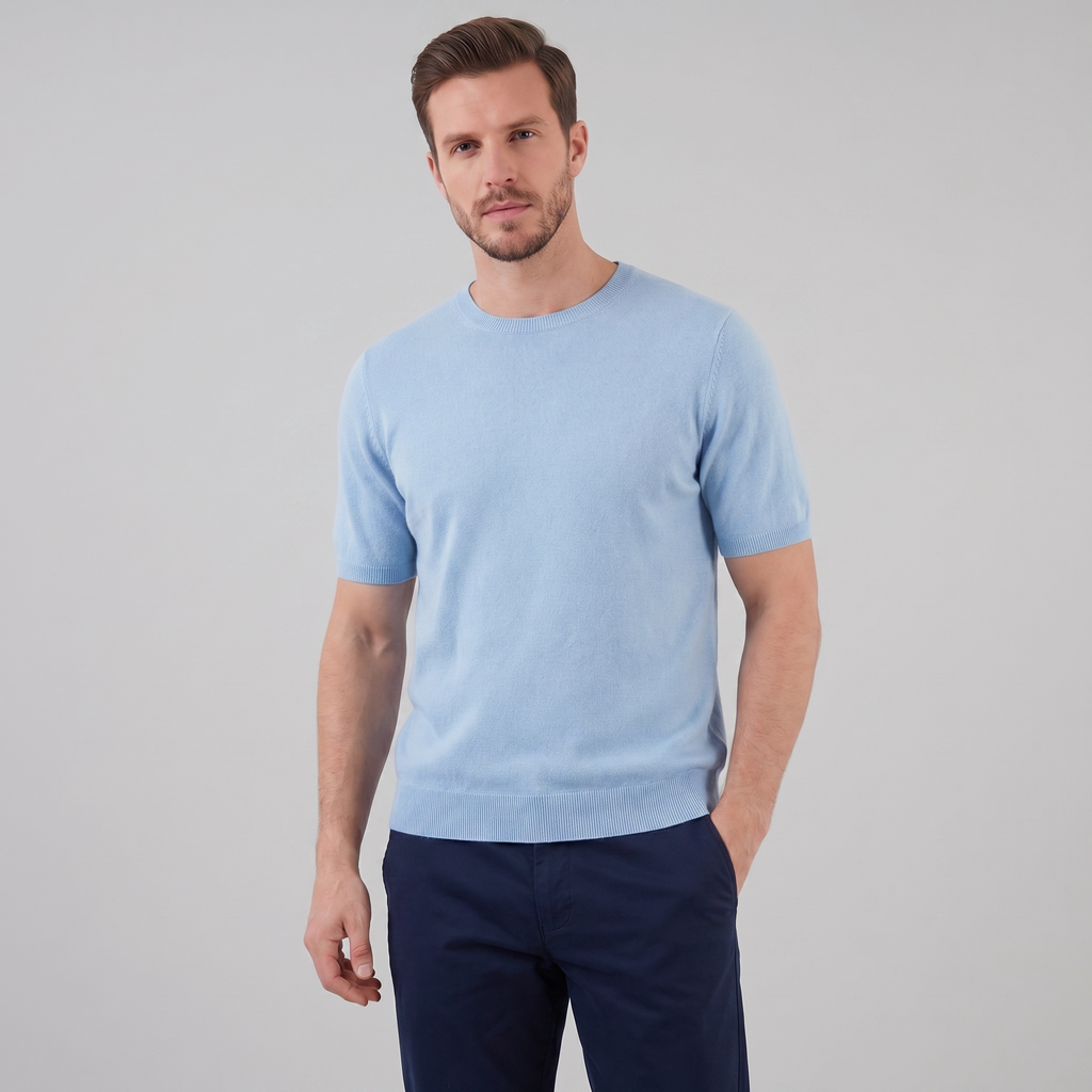 Men's Short Sleeve T-Shirt - Soft Cotton, Casual Style for Everyday Wear