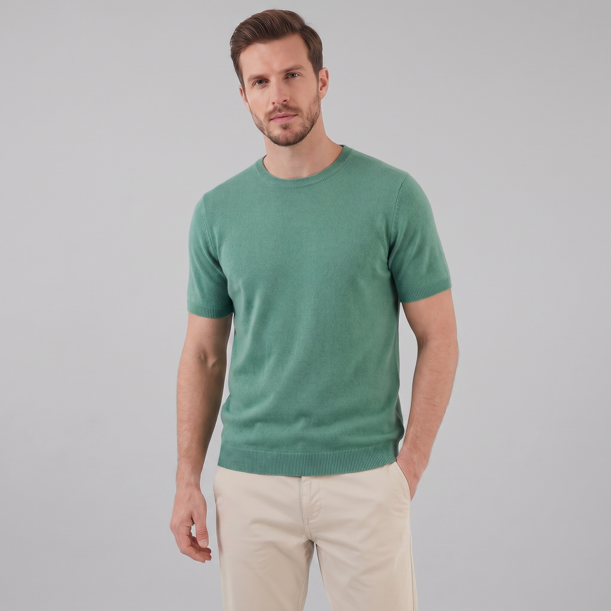 Men's Short Sleeve T-Shirt - Soft Cotton, Casual Style for Everyday Wear