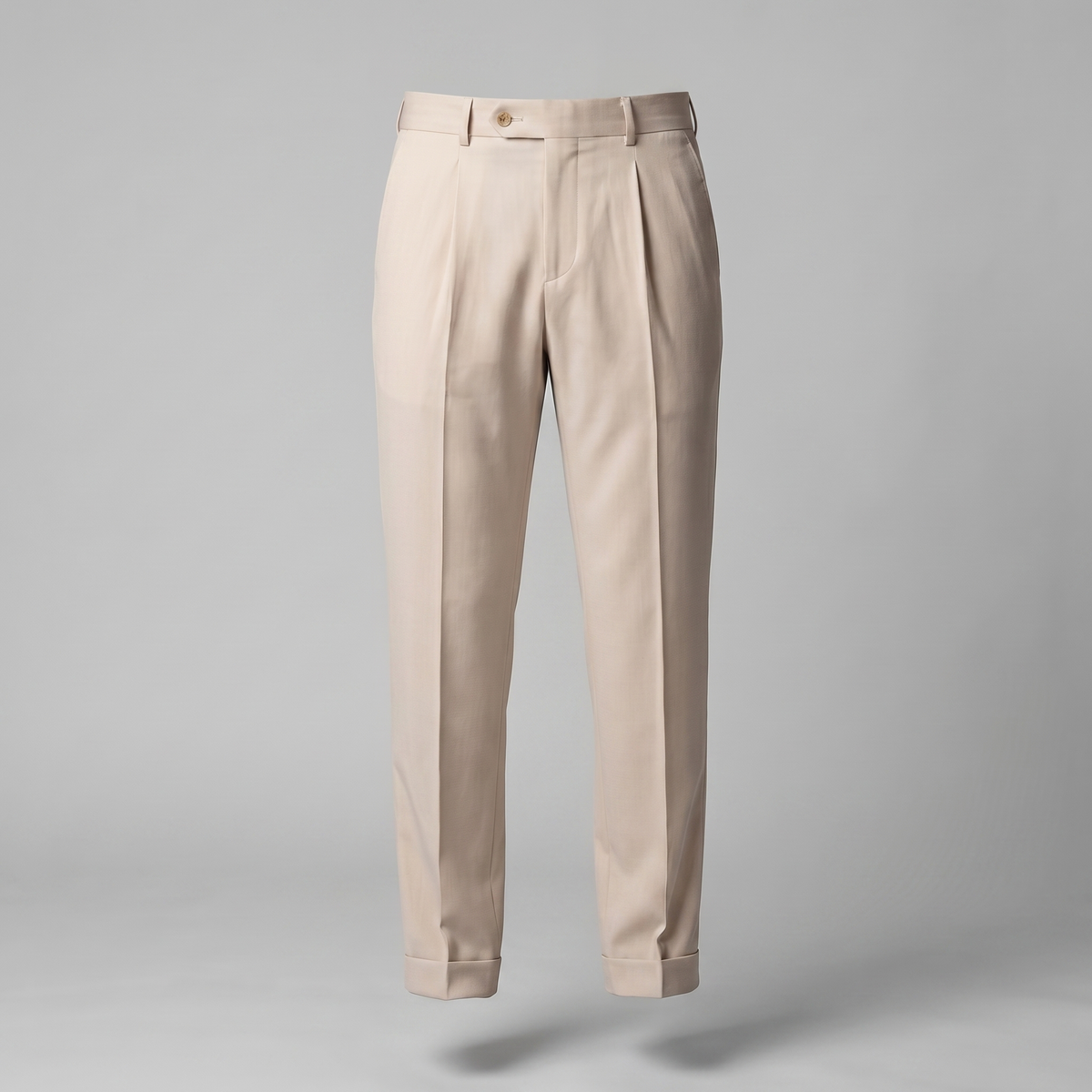 Men's Straight Leg Trousers - Retro Style Cotton Pants for Casual Wear