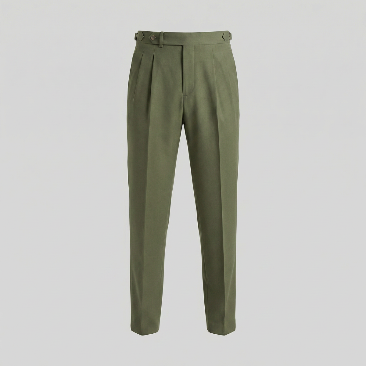Men's Straight Leg Trousers - Retro Style Cotton Pants for Casual Wear