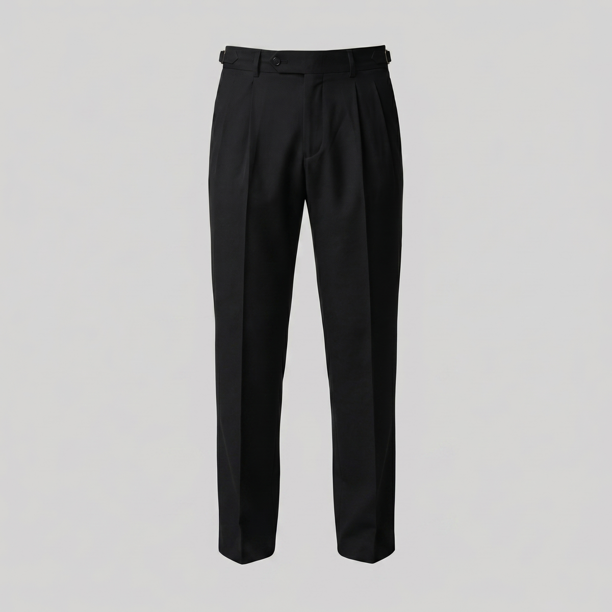 Men's Straight Leg Trousers - Retro Style Cotton Pants for Casual Wear