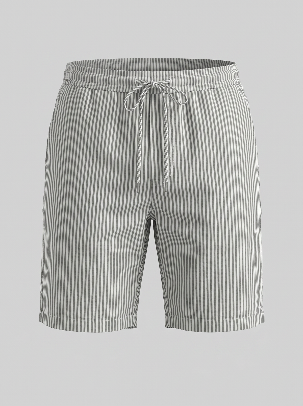 Men's Striped Cotton Summer Shorts for Casual Wear