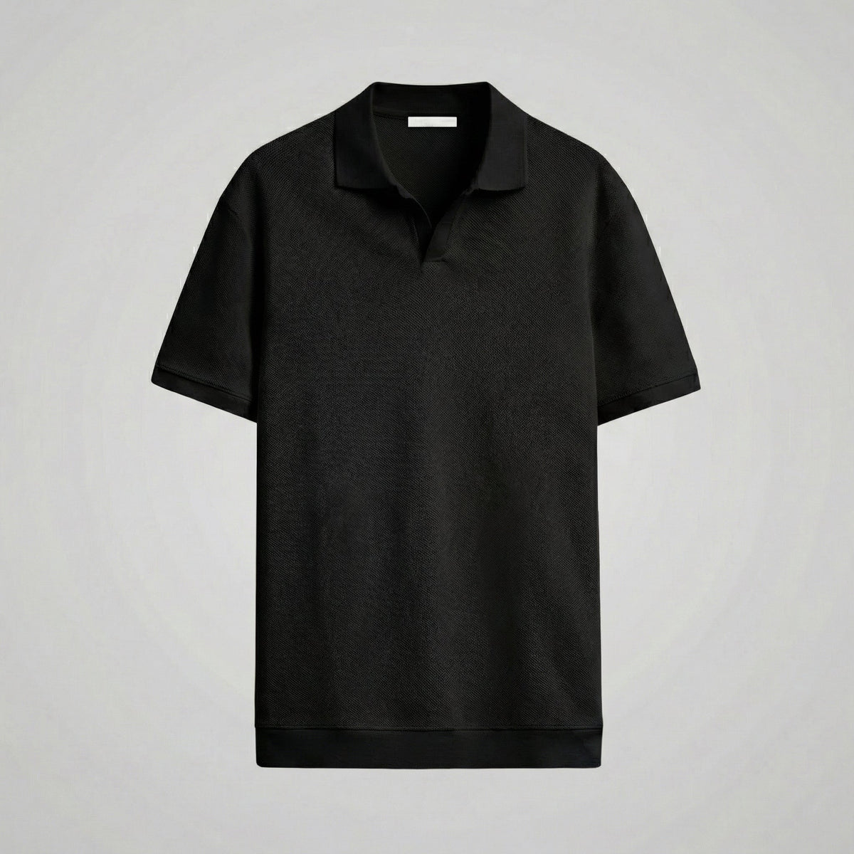 Men's V-Neck Polo Shirt - Structured Fit - Casual Wear - Various Colors