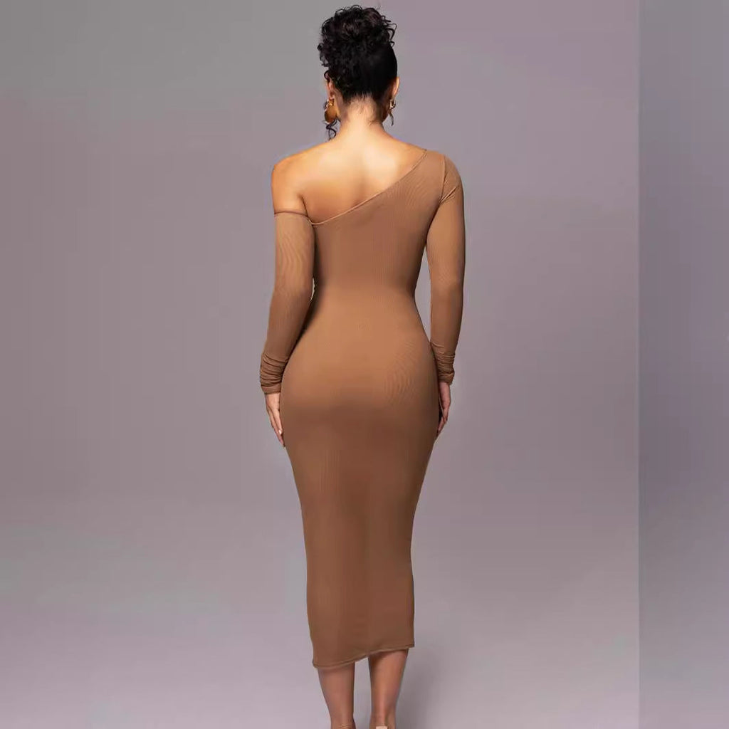 Long-Sleeve Midi Dress – Long Sleeve, Occasion Gown for Weddings & Events