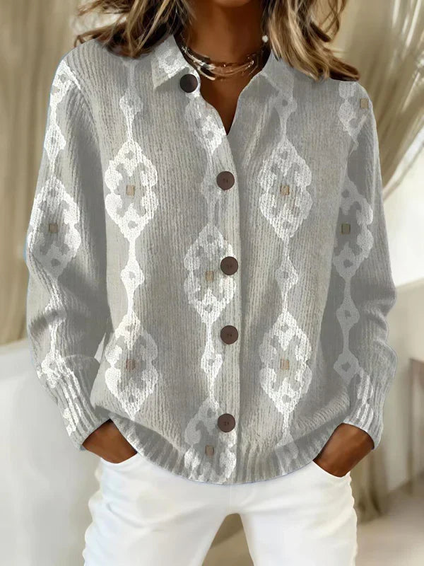 Plaid Long Cardigan in Blue and Red – Casual, Stylish Layering