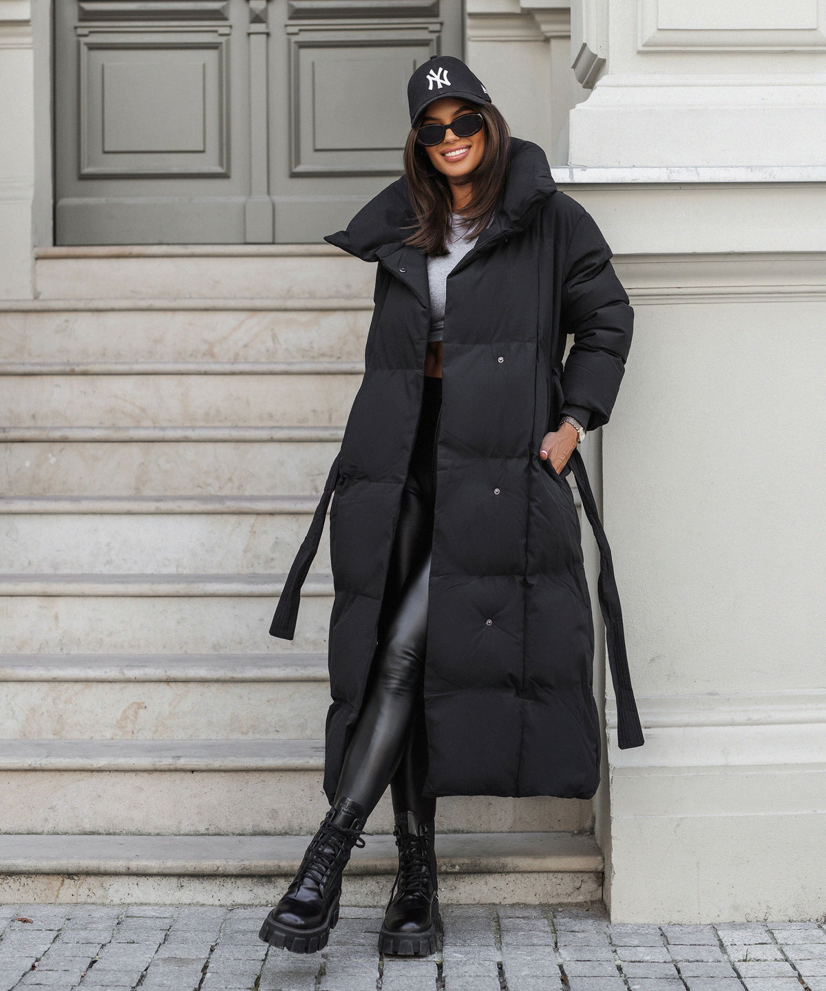 Long Quilted Winter Coat in Black – Stylish Warmth for Everyday Wear, Casual Outings