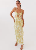 Floral Halter Maxi Dress – Occasion Gown for Weddings & Events