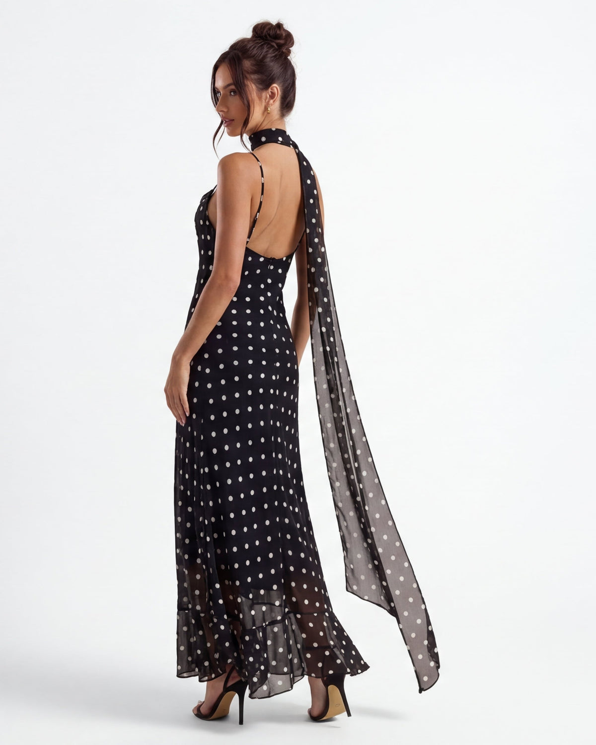 Polka Maxi Dress – Occasion Gown for Weddings & Events