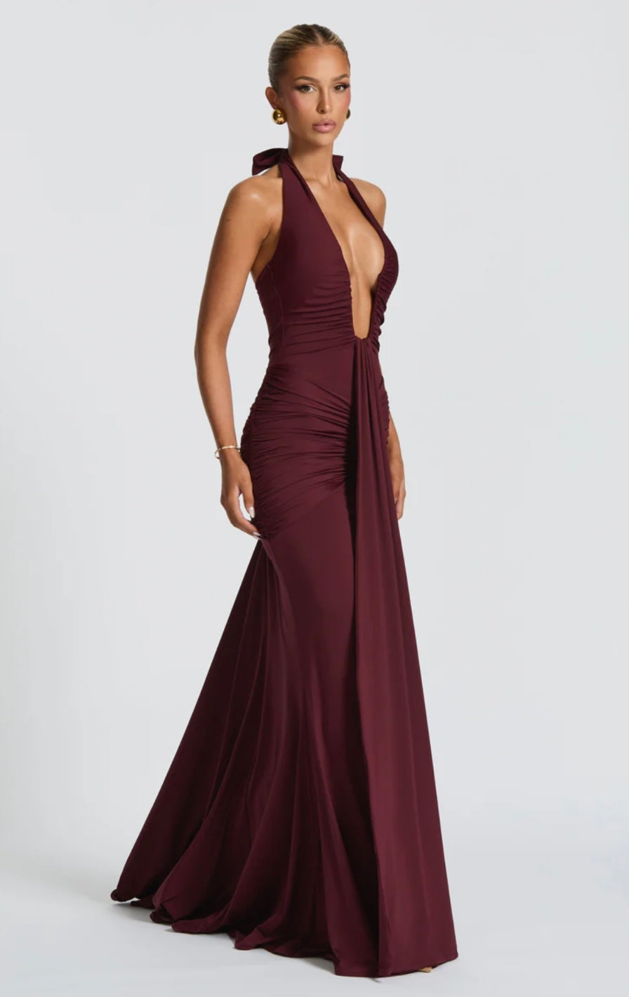 Halter Maxi Dress – Occasion Gown for Weddings & Events