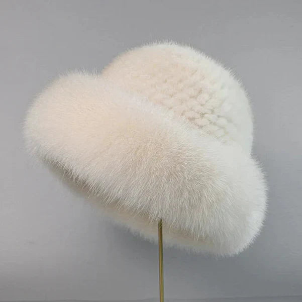 Elegant Mink Fur Hat – Stylish Winter Accessory, Gift for Her