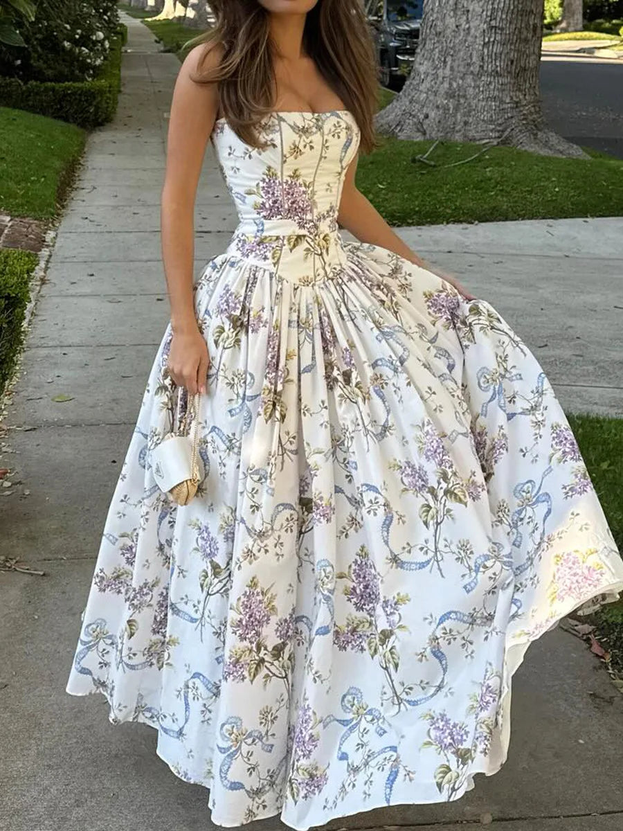 Floral Midi Dress – Occasion Gown for Weddings & Events