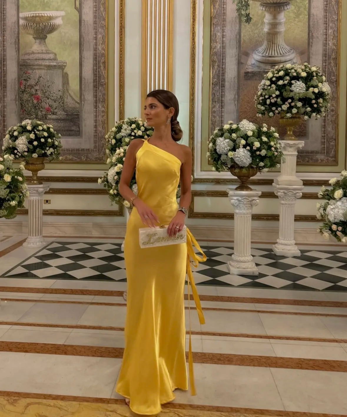 Satin Maxi Dress – Occasion Gown for Weddings & Events