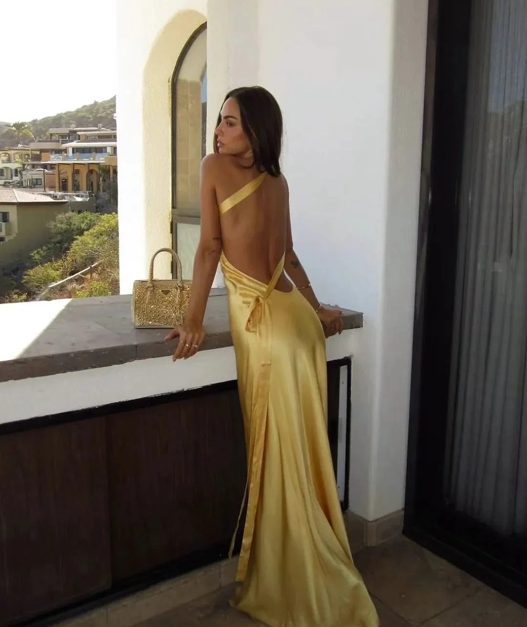 Satin Maxi Dress – Occasion Gown for Weddings & Events