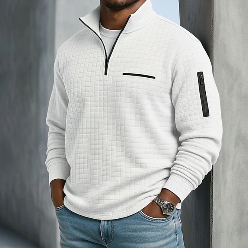 Casual Long Sleeve Waffle Shirt – Everyday Wear, Layering Essentials