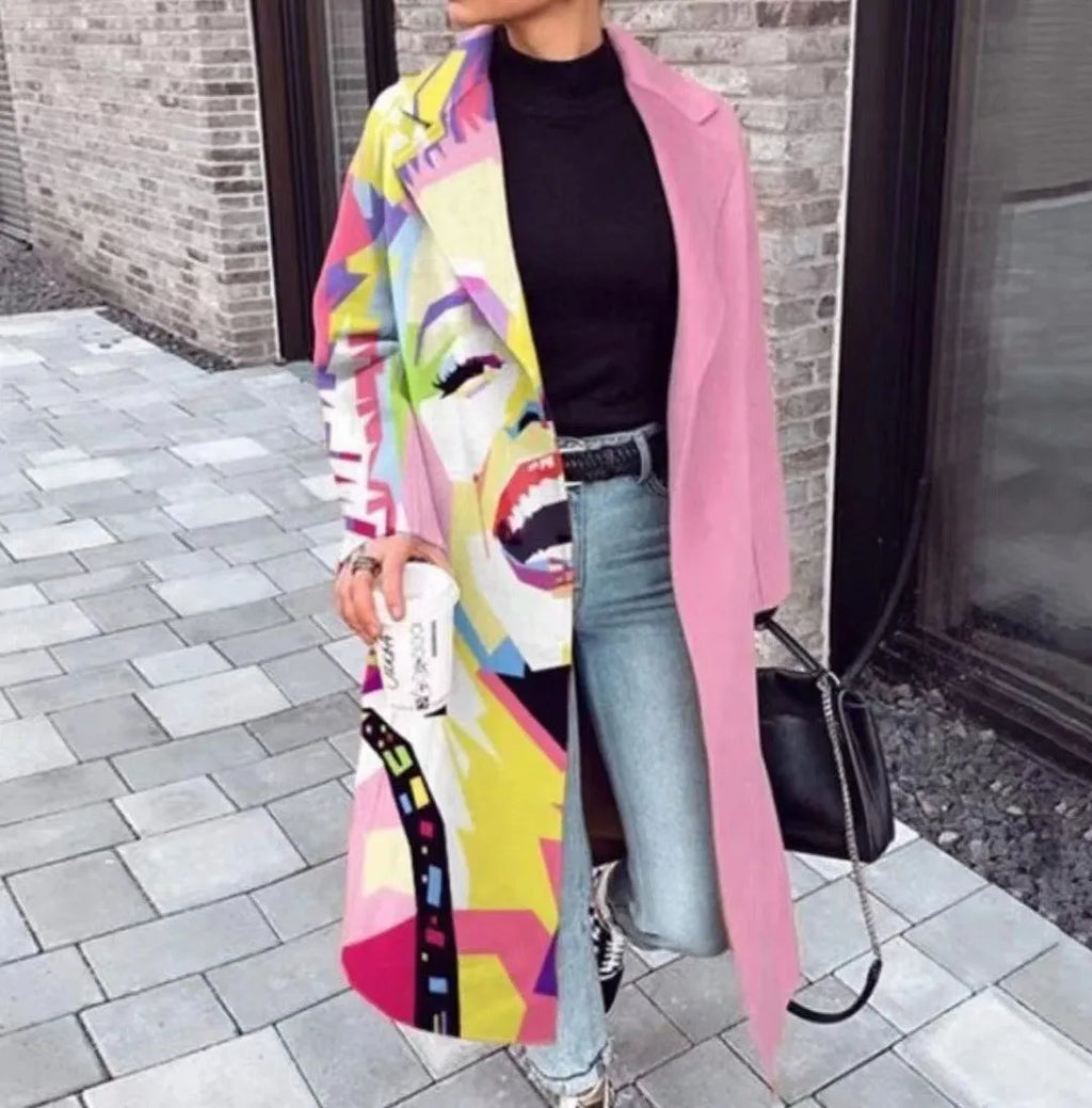 Women's Wool Blend Long Coat – Stylish Outerwear, Everyday Wear