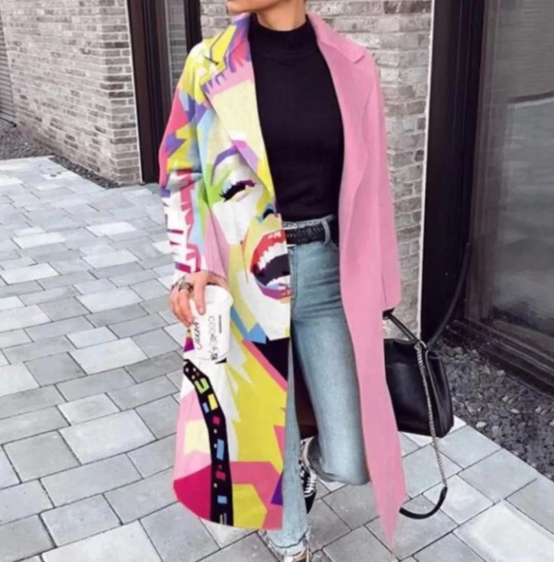 Women's Wool Blend Long Coat – Stylish Outerwear, Everyday Wear