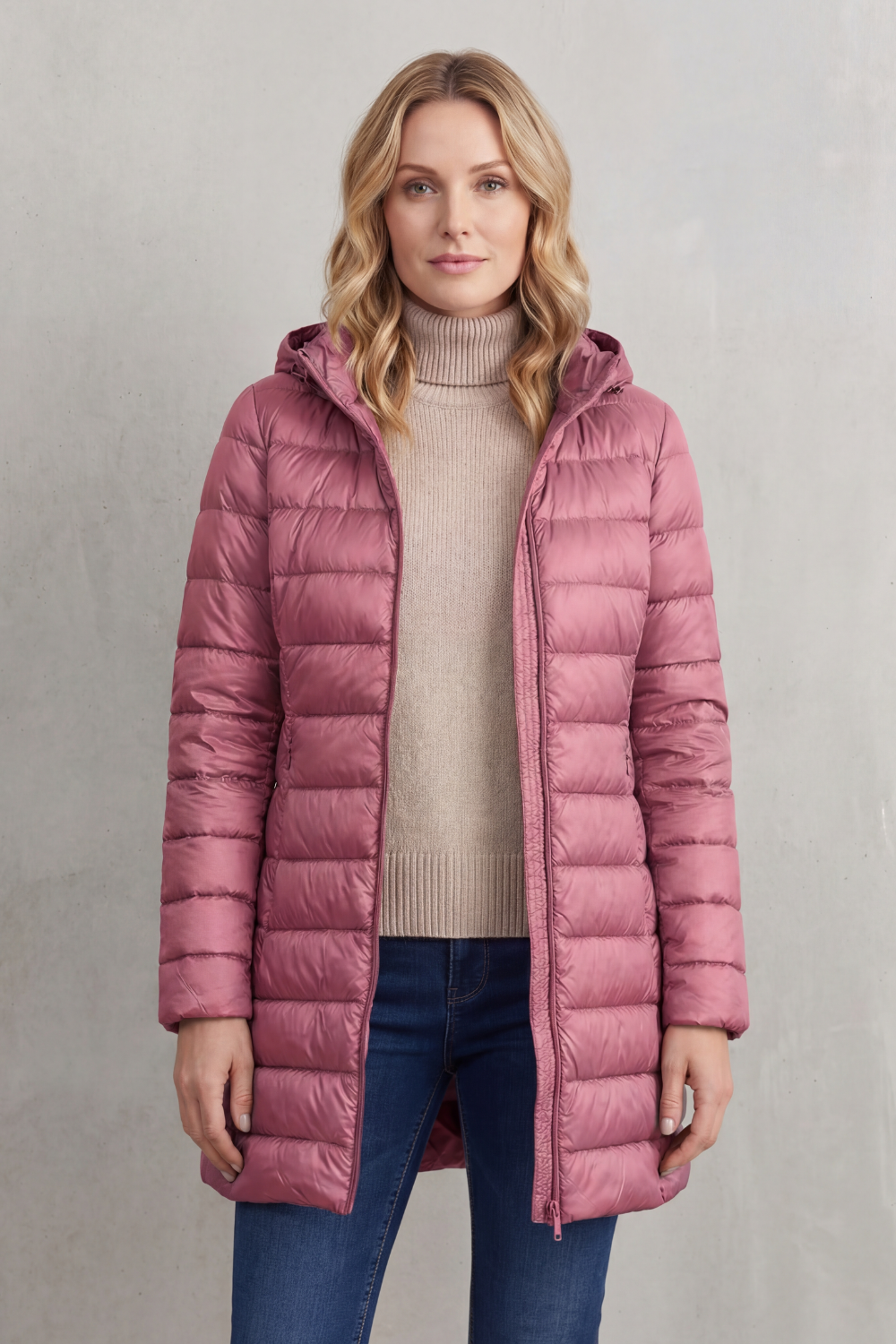 Women's Lightweight Hooded Down Jacket – Cosy Warmth, Outdoor, Daily Wear
