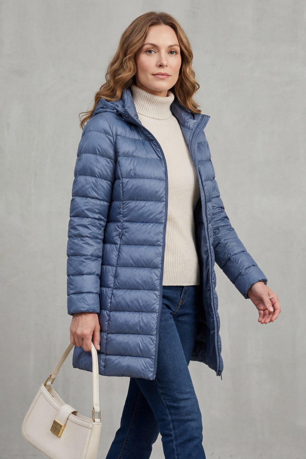 Women's Lightweight Hooded Down Jacket – Cosy Warmth, Outdoor, Daily Wear