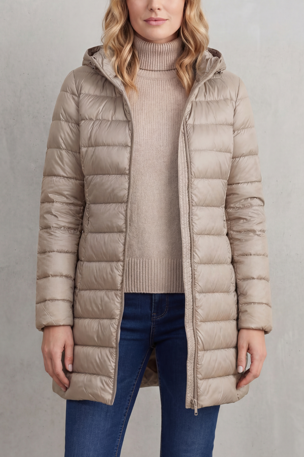Women's Lightweight Hooded Down Jacket – Cosy Warmth, Outdoor, Daily Wear