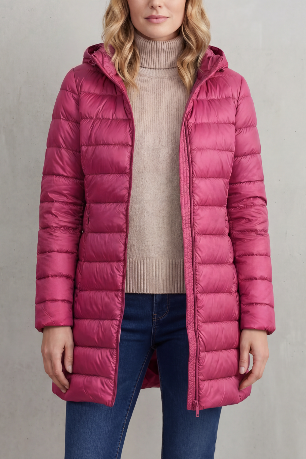 Women's Lightweight Hooded Down Jacket – Cosy Warmth, Outdoor, Daily Wear