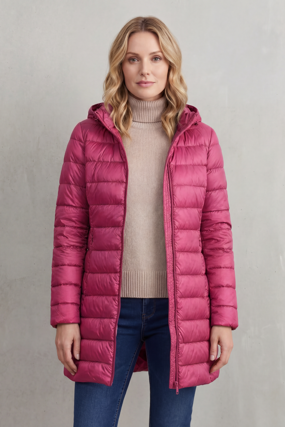Women's Lightweight Hooded Down Jacket – Cosy Warmth, Outdoor, Daily Wear
