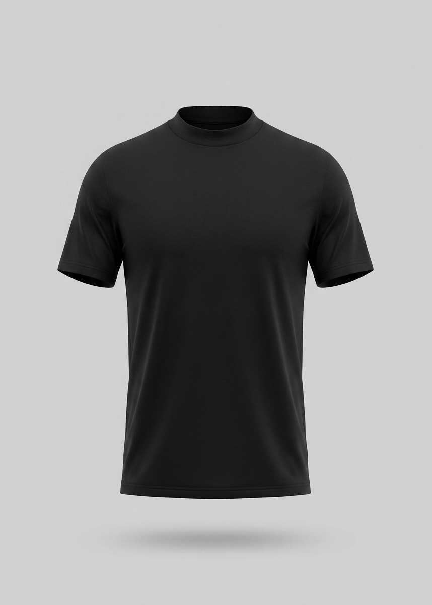 Shiny Men's Crewneck T-Shirt in Soft Fabric for Casual Wear