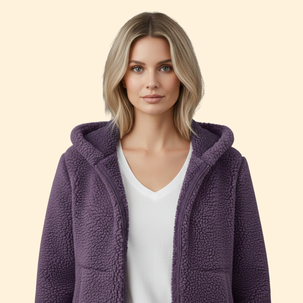 Soft Hooded Teddy Jacket – Casual Wear, Warm Layering