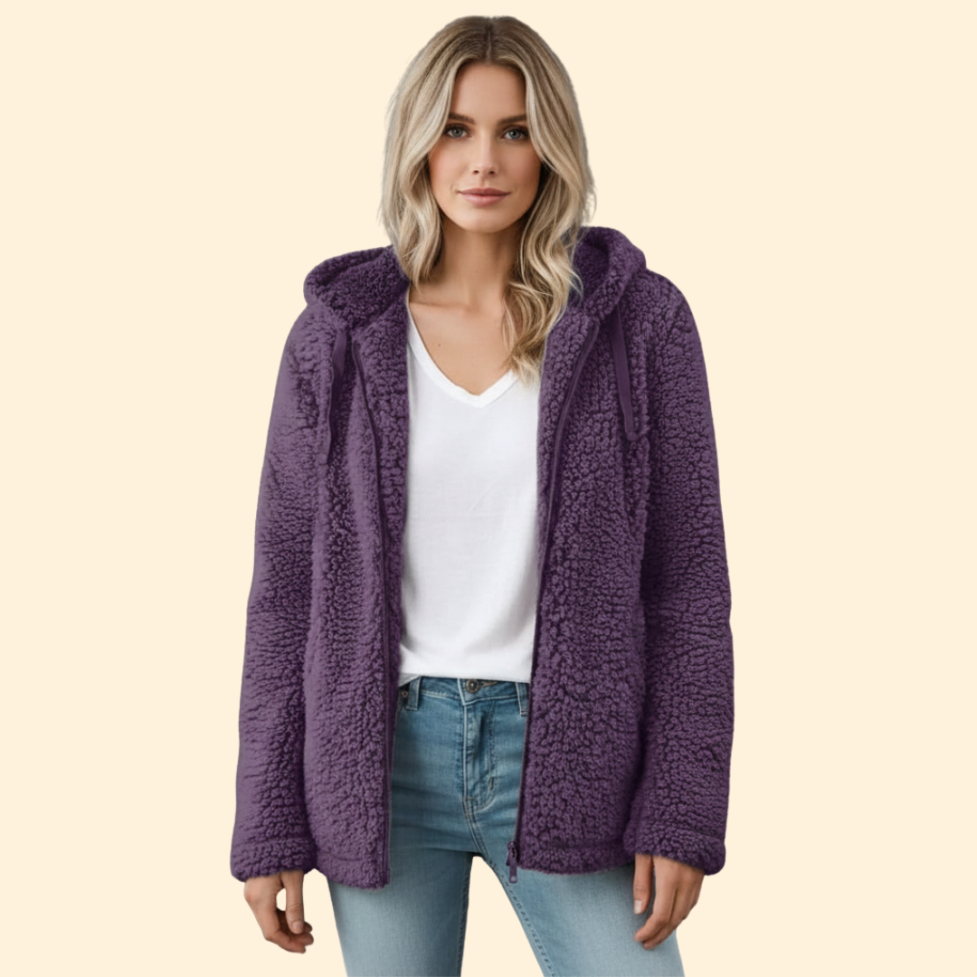 Soft Hooded Teddy Jacket – Casual Wear, Warm Layering