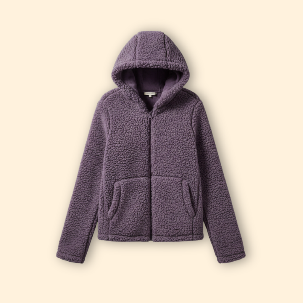 Soft Hooded Teddy Jacket – Casual Wear, Warm Layering