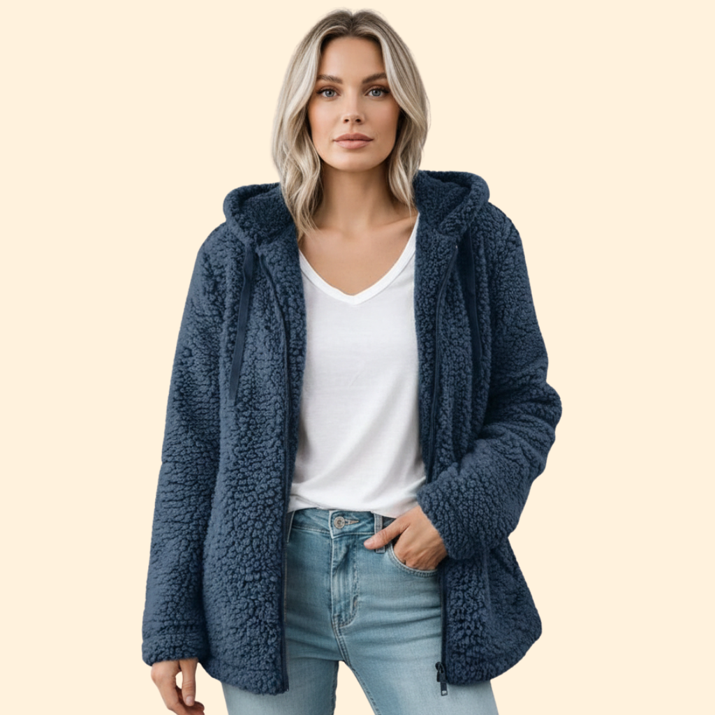 Soft Hooded Teddy Jacket – Casual Wear, Warm Layering