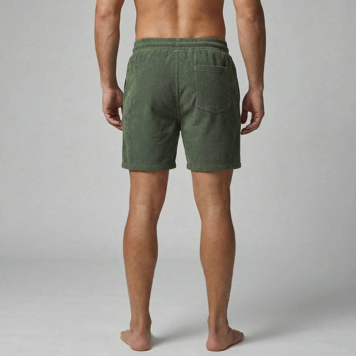 Striped Men's Swim Shorts - Quick-Dry Fabric for Beach and Pool Wear