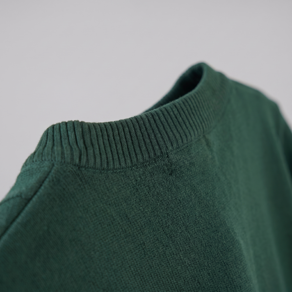 Textured Knit T-Shirt for Men - Casual Short Sleeve Top for Everyday Wear