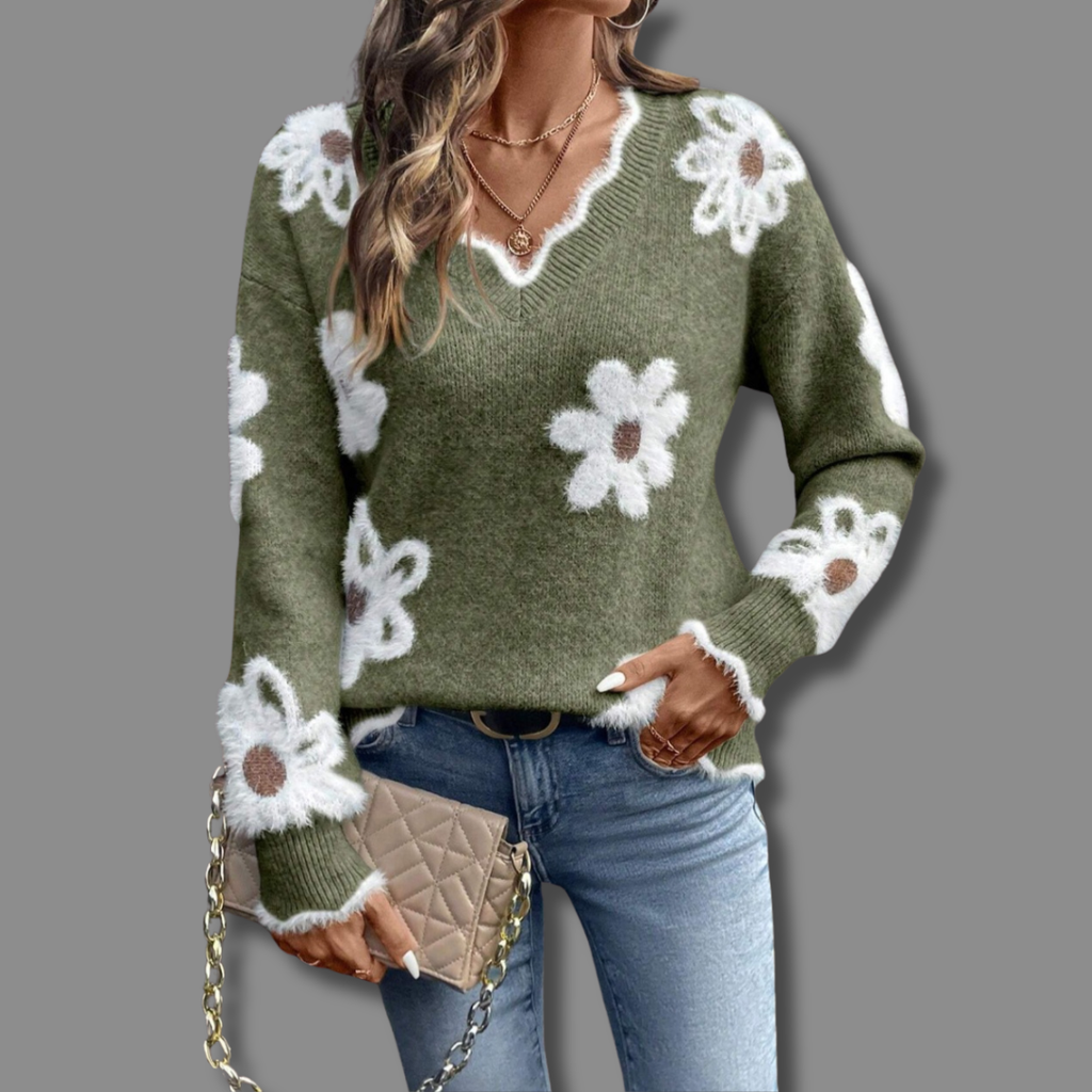 Elegant Knit Jumper in Soft Fabric for Casual Wear and Layering