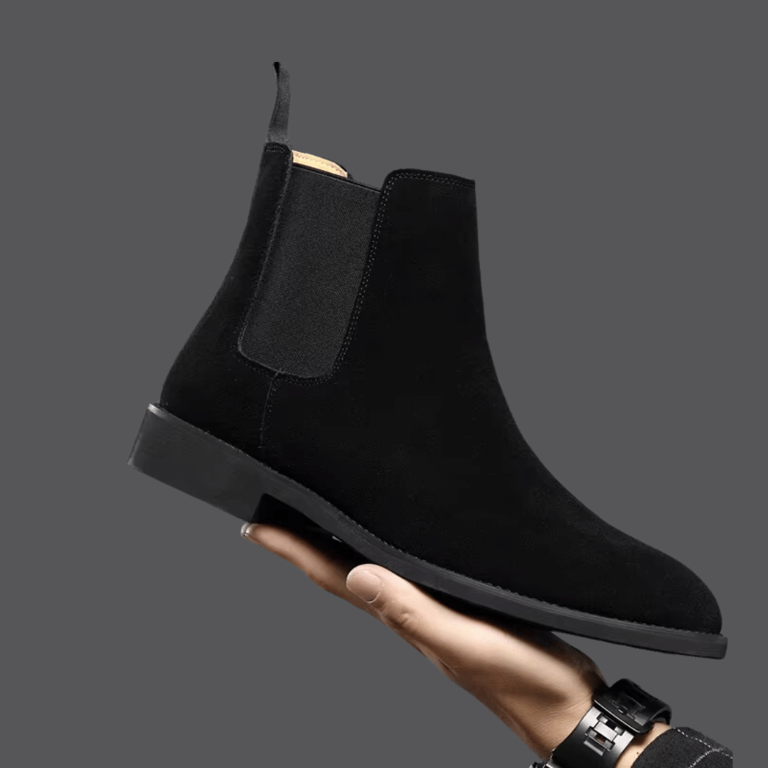 Men's Chelsea Boots with Elastic Gusset and Pull Tab – Casual, Office