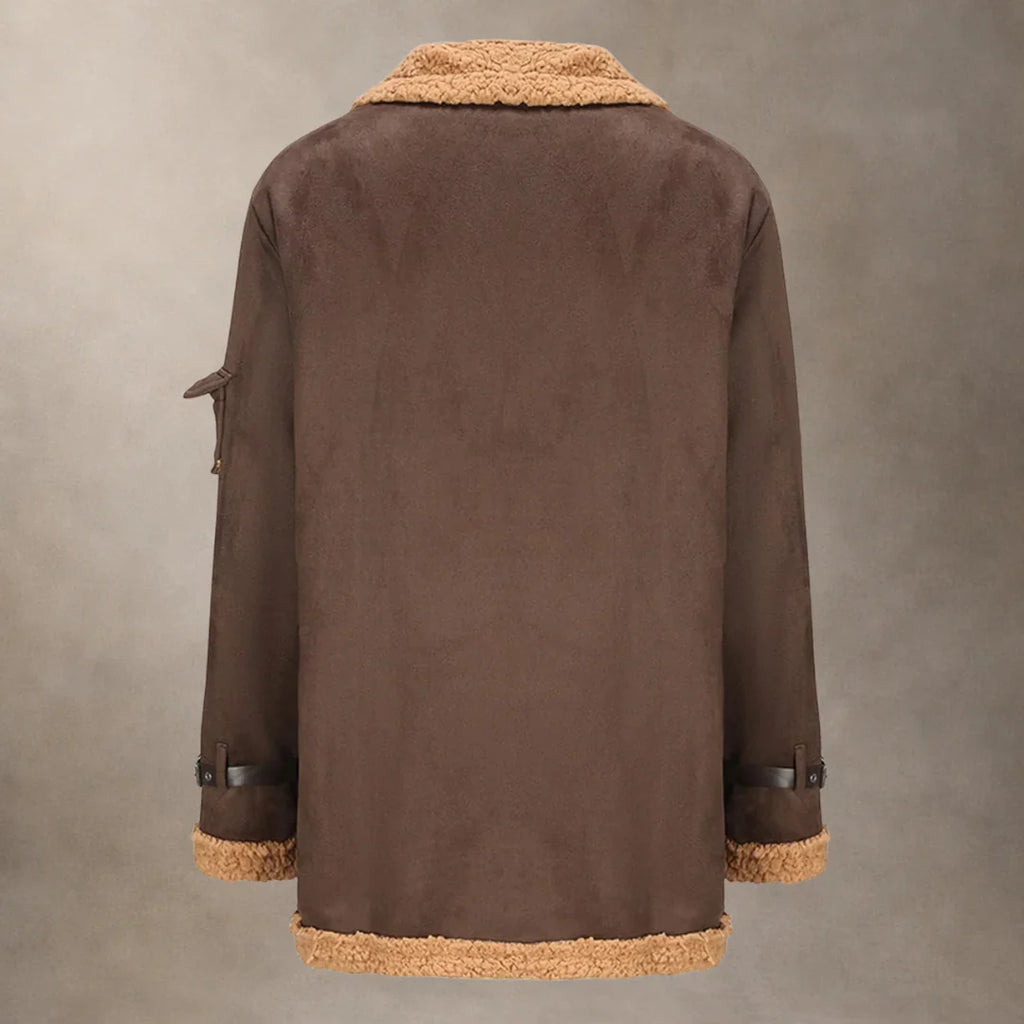 Pilot Coat with Faux Fur Collar – Casual, Stylish