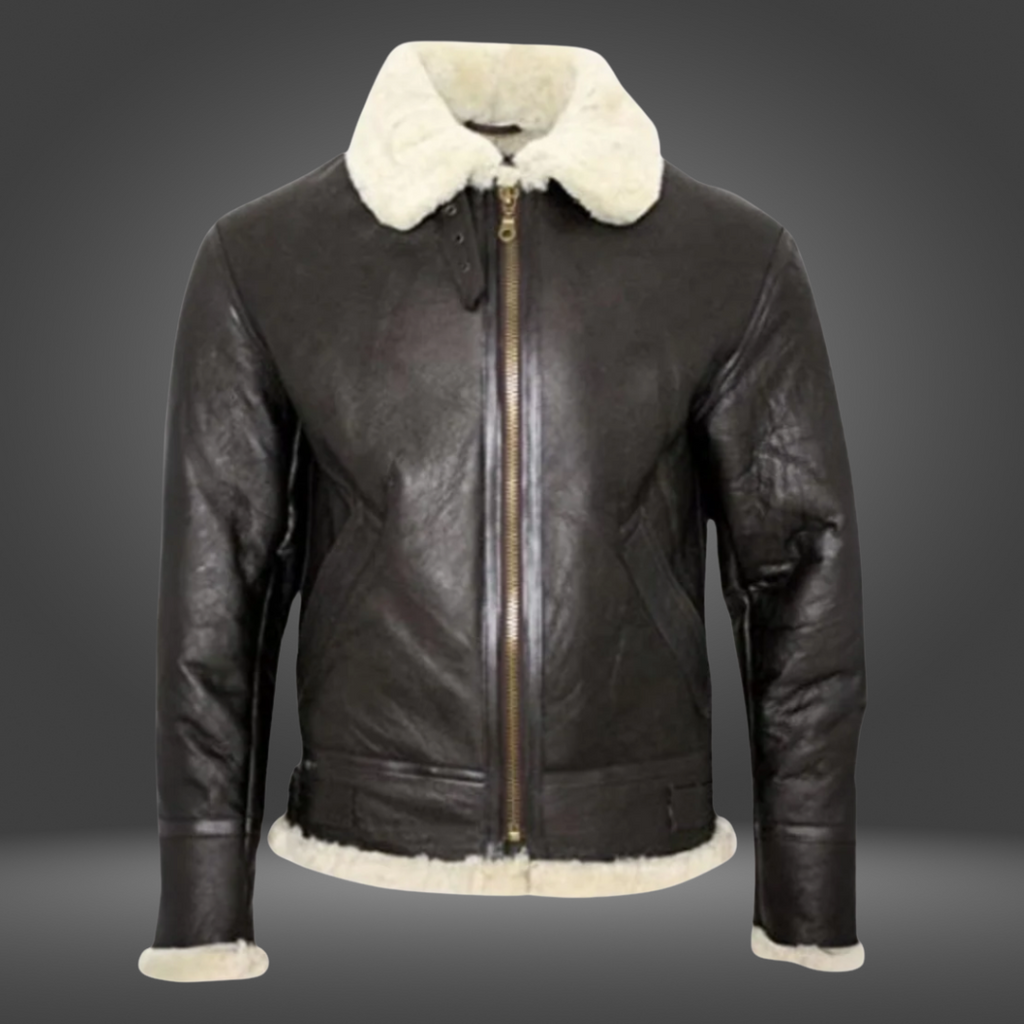 Pilot Jacket with Faux Fur Collar – Casual, Outdoor Wear