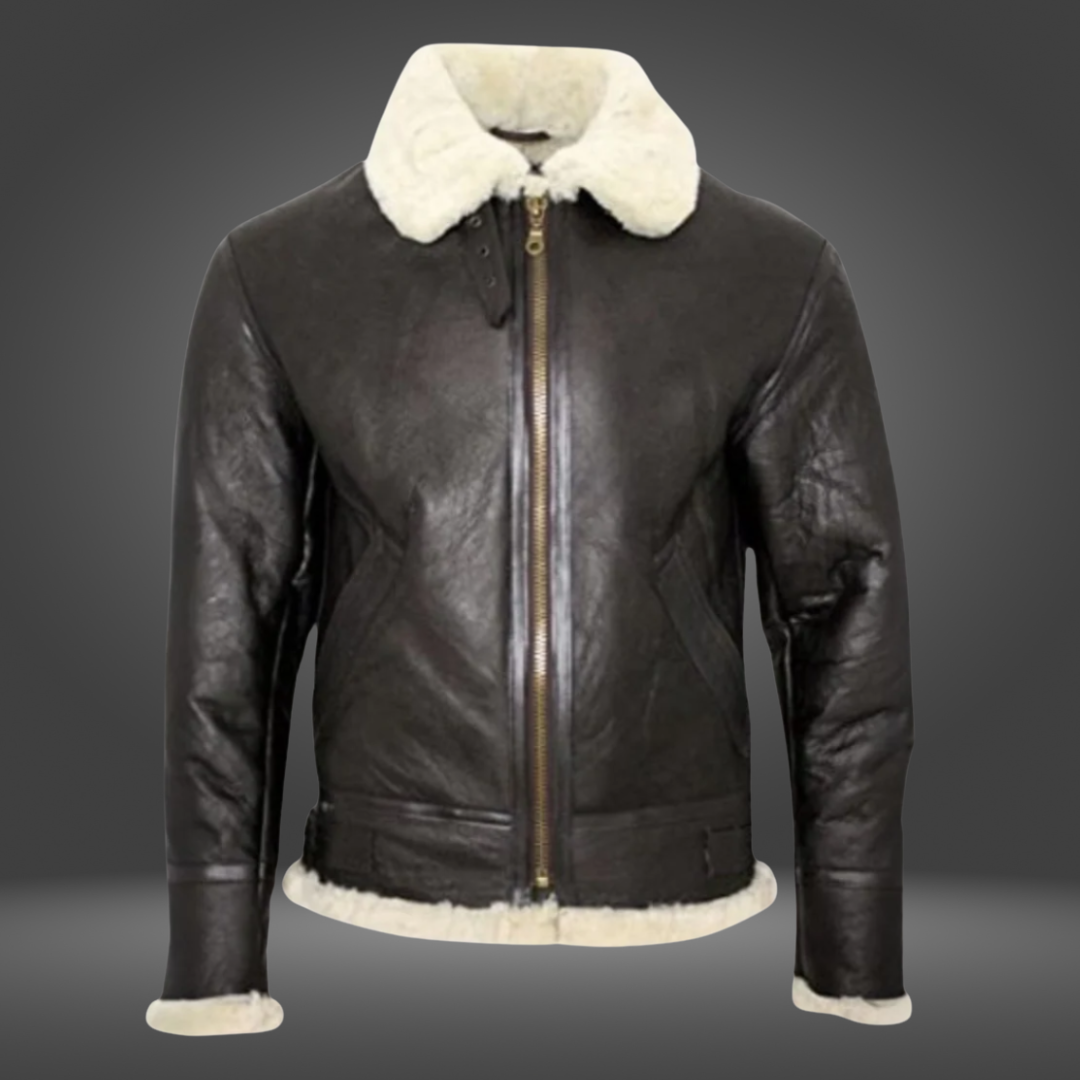 Pilot Jacket with Faux Fur Collar – Casual, Outdoor Wear