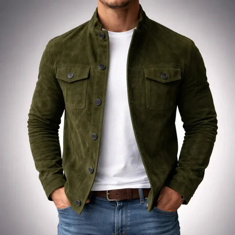 Classic Suede Pocket Jacket – Casual Wear, Everyday Style