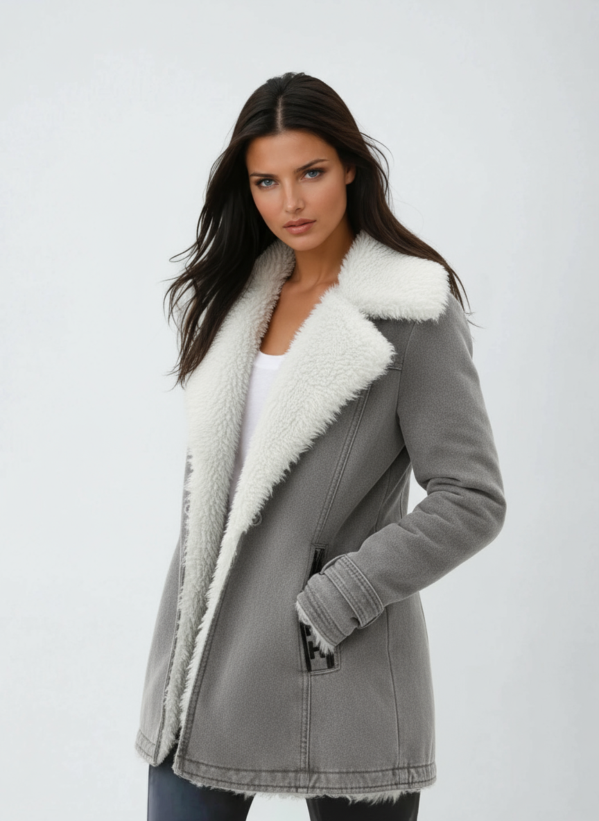 Wool Blend Winter Coat with Soft Lining – Casual, Everyday Wear