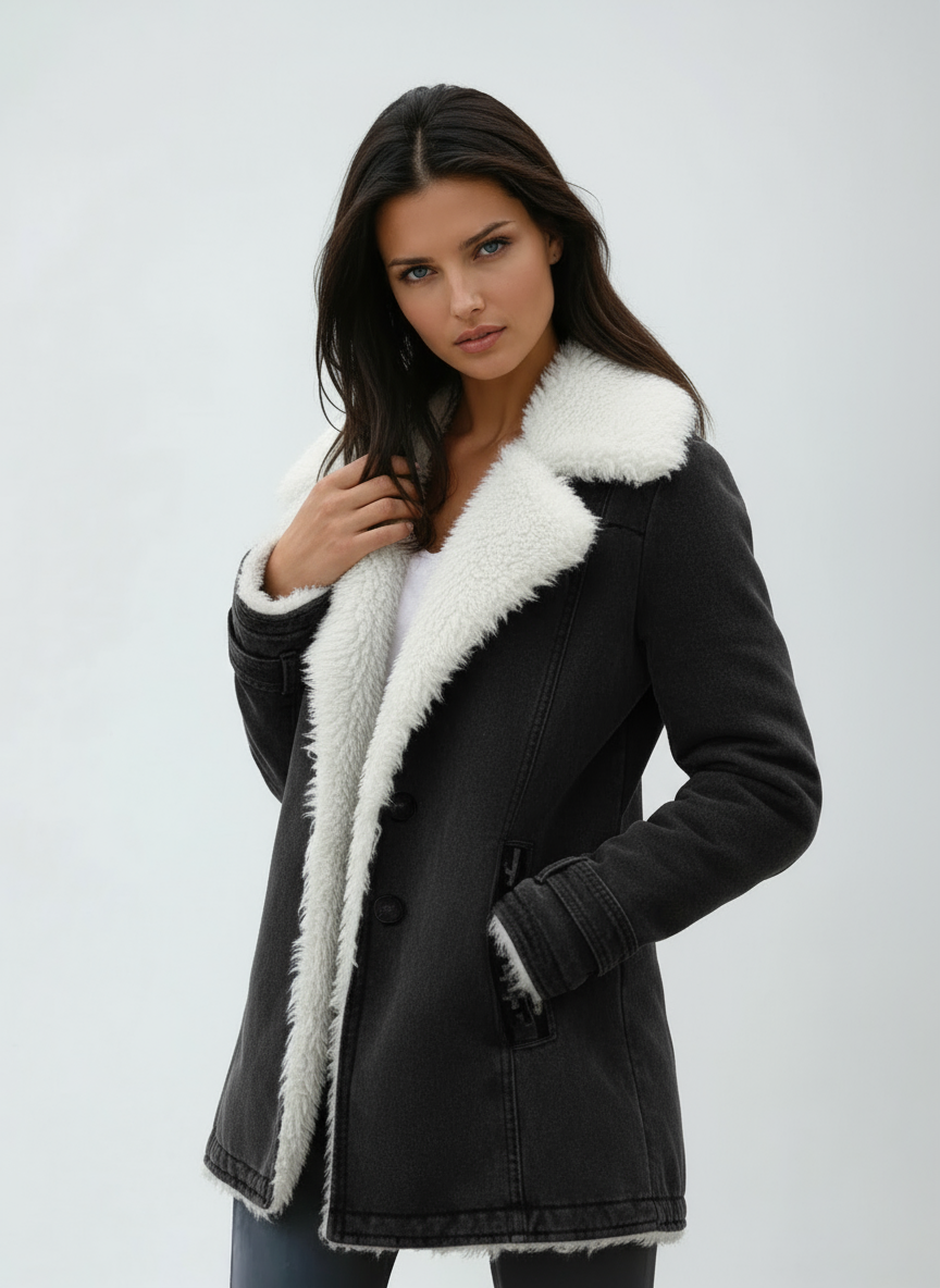 Wool Blend Winter Coat with Soft Lining – Casual, Everyday Wear