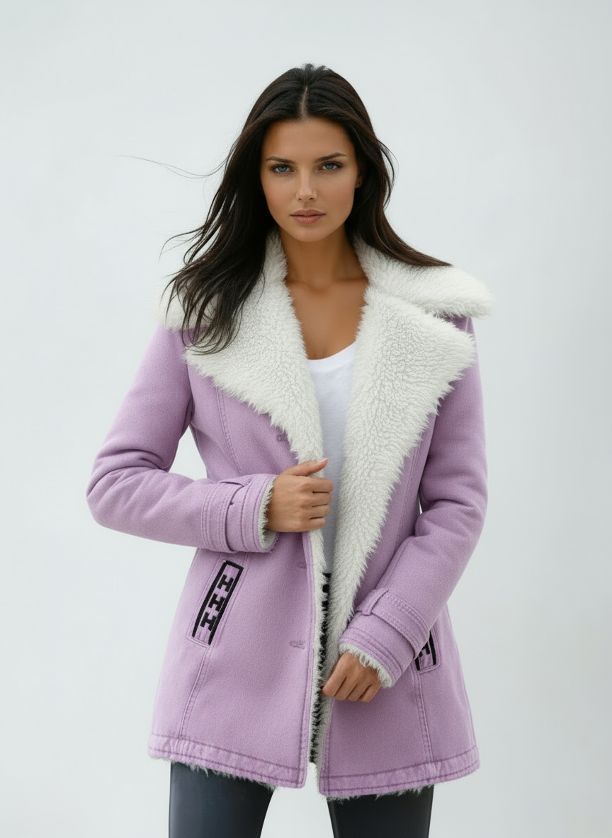 Wool Blend Winter Coat with Soft Lining – Casual, Everyday Wear