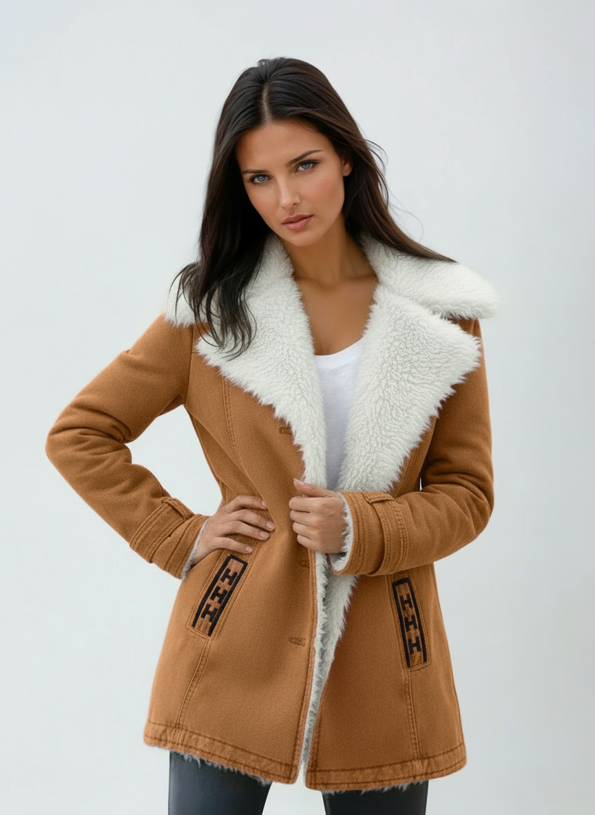 Wool Blend Winter Coat with Soft Lining – Casual, Everyday Wear