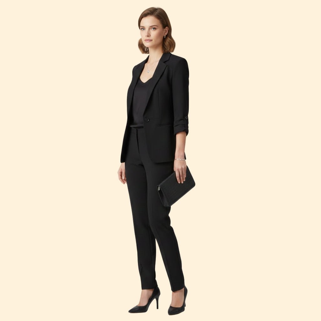 Women's Blazer Trouser Set – Office Wear, Smart Casual