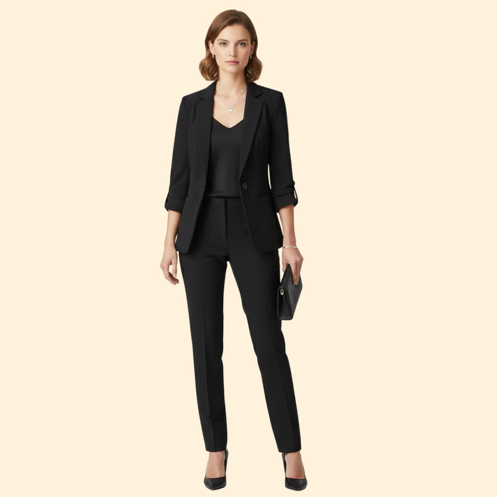 Women's Blazer Trouser Set – Office Wear, Smart Casual